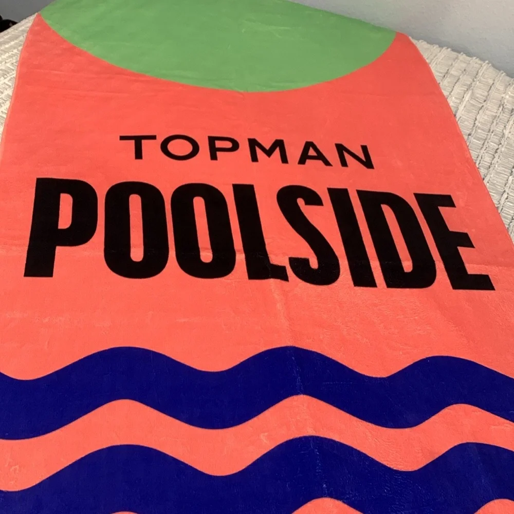 🔹NEW..TopMan  Poolside Logo Beach Towel..